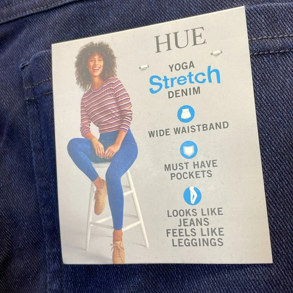 Hue Leggings Size 20/XXL Midnight Blue Color. - Picture 3 of 10